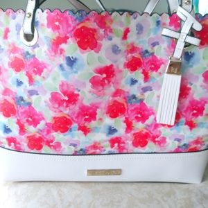 Liz Claiborne floral tote